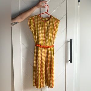 Vintage R&K Originals Pleated Skirt Dress